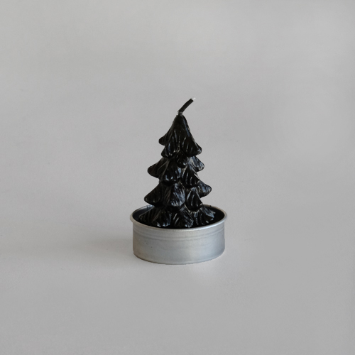 Tree Splendor Candle Gold / Black (6 pieces)