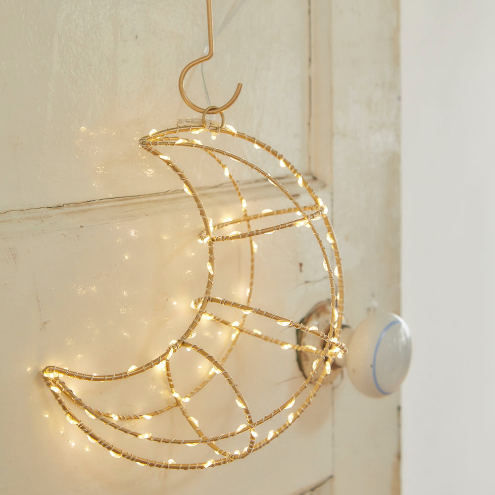 LED Light Gold Hanging Frame - Moon – arete tokyo